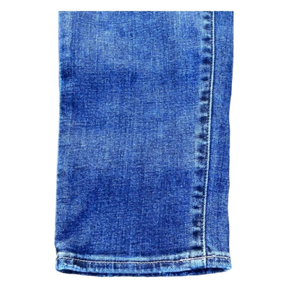 Rock & Republic EUC Skinny Jean Women's Blue Distressed  Embroidered Size 6 - Picture 5 of 16